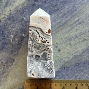Natural Crystal Stone Mexican Crazy Lace Agate Druzy Big Tower Point 13.6oz Heal